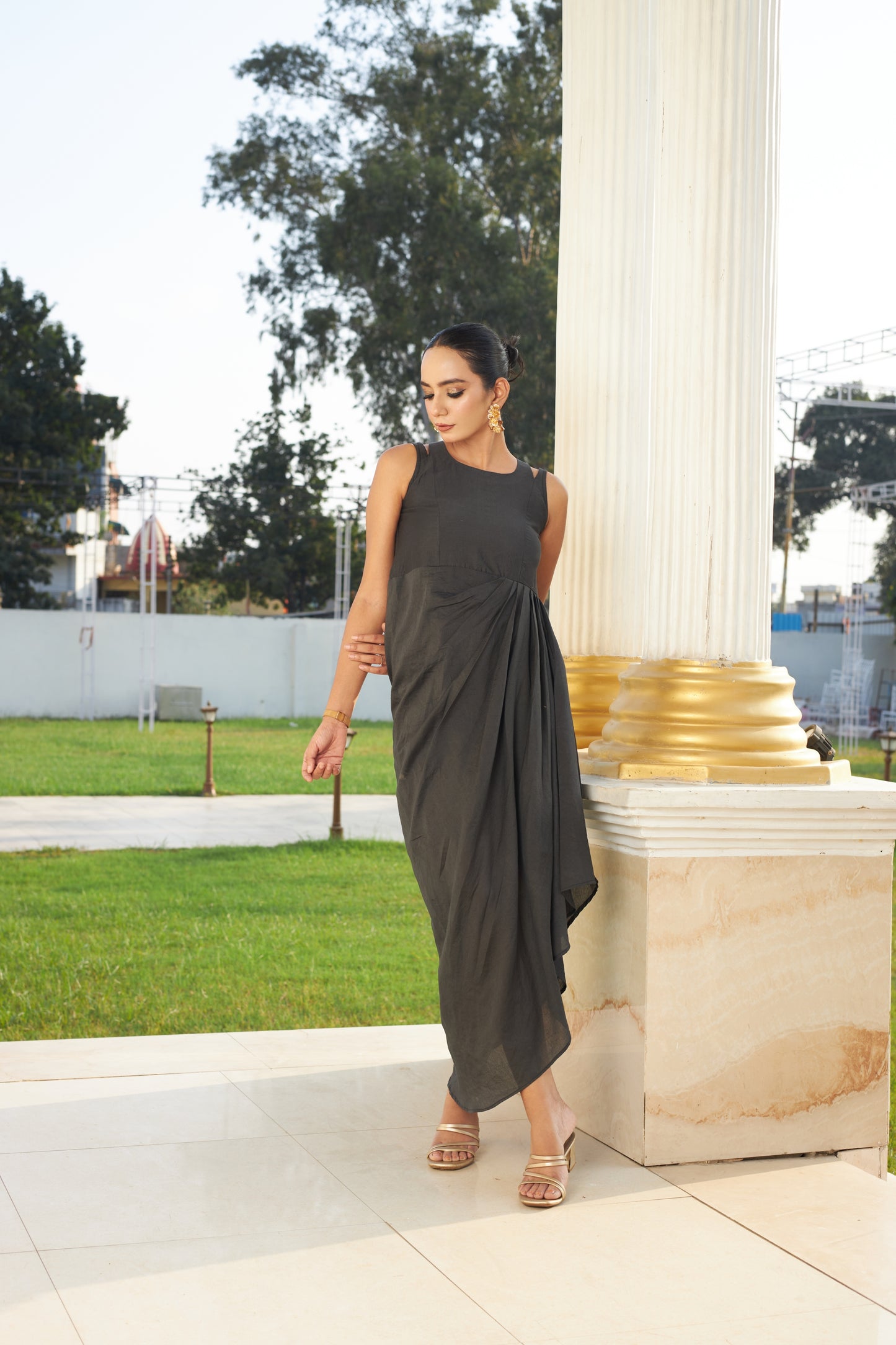 Meher Musing Dress & Shrug Set