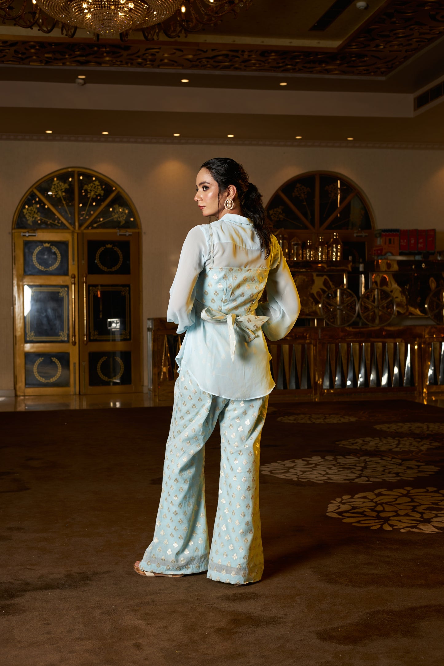 Sapphire Essence Banarasi Coord - Set of 2