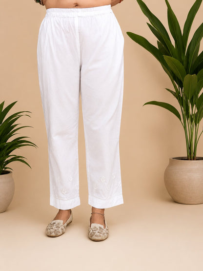 Rosè Cotton Chikankari Kurta Set