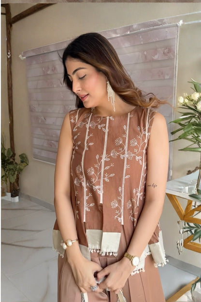 Sohini Brown Coord Set - of 2