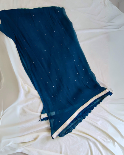 Chiffon Mukaish work Dupatta
