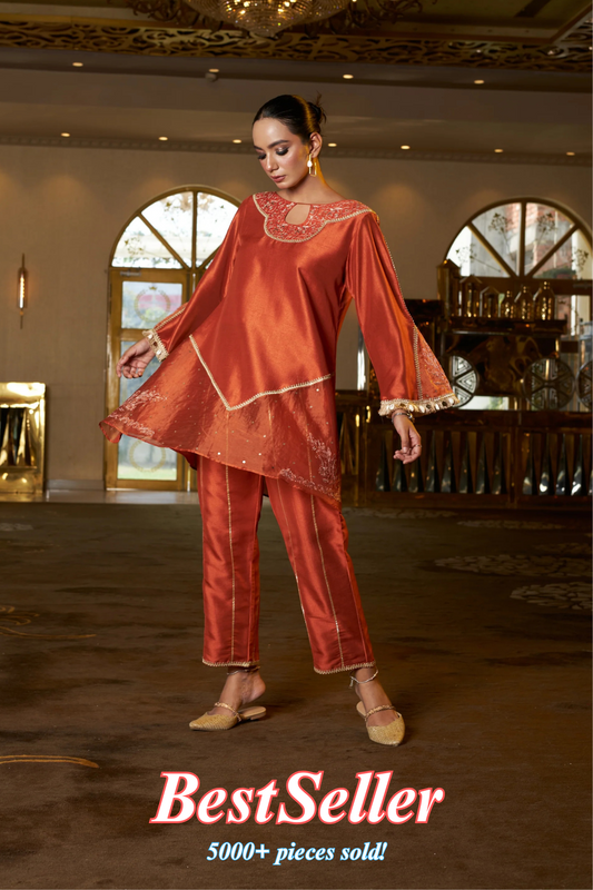 Amber Aura Kurta Set- Set of 2