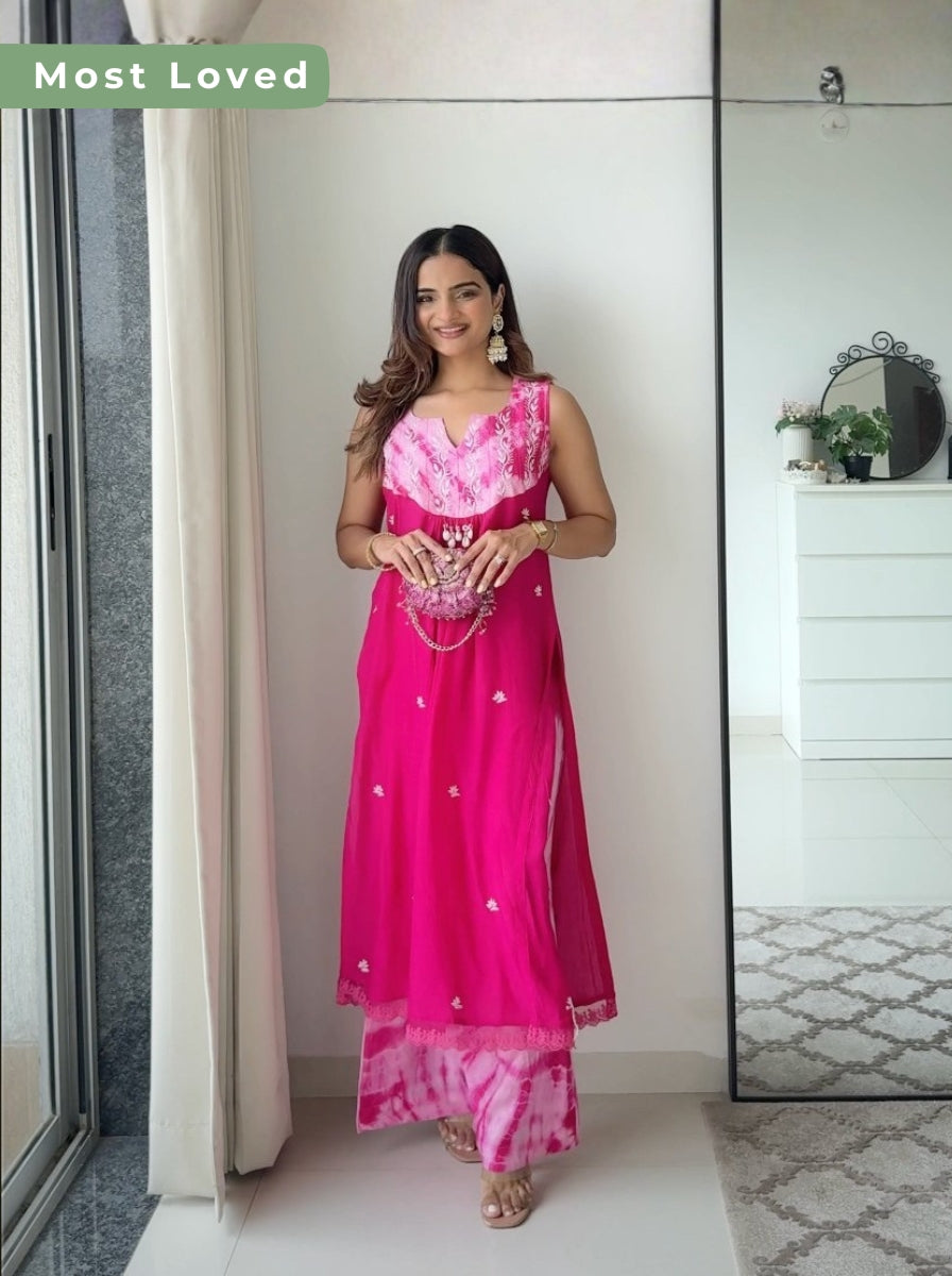 Peony Kurta Set - Set of 2