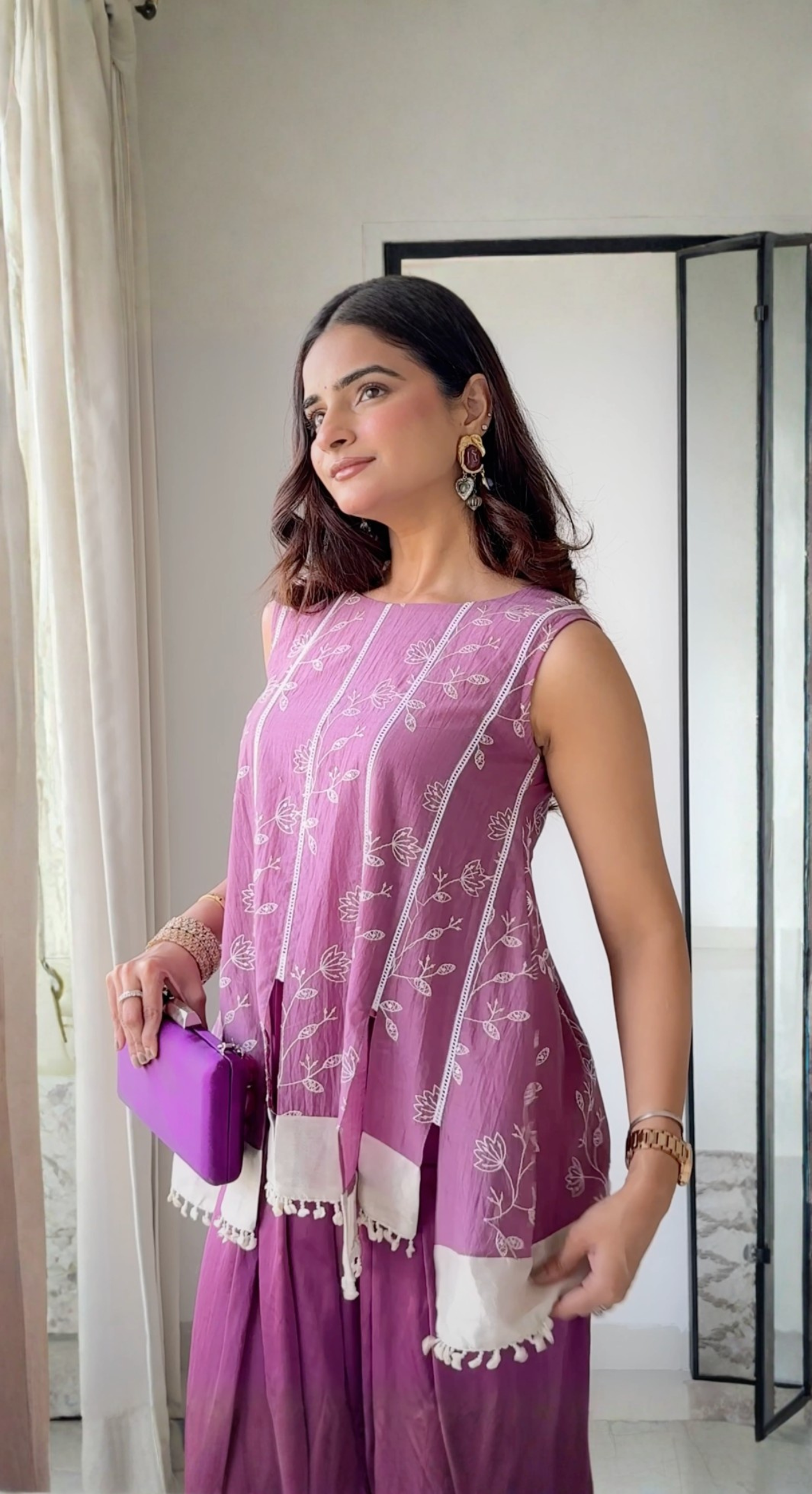 Sohini Purple Coord Set - of 2