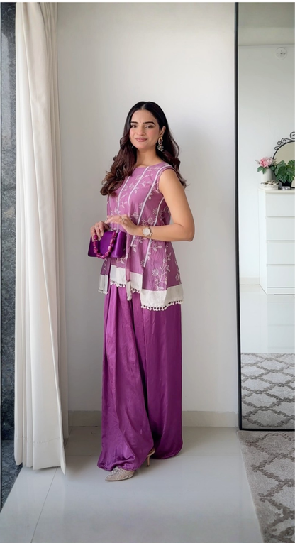 Sohini Purple Coord Set - of 2