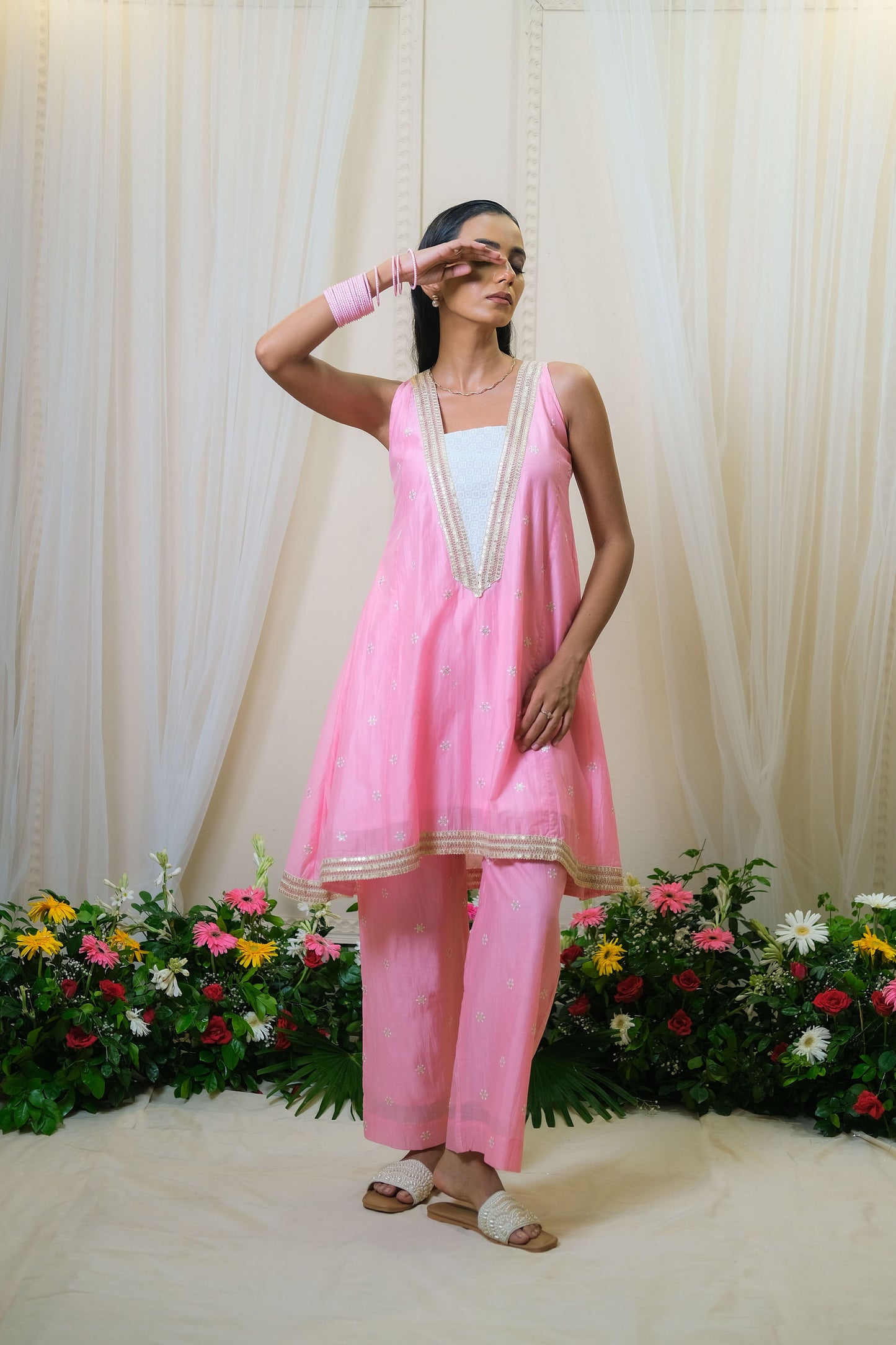 Itra Pink Kurta Set - of 2