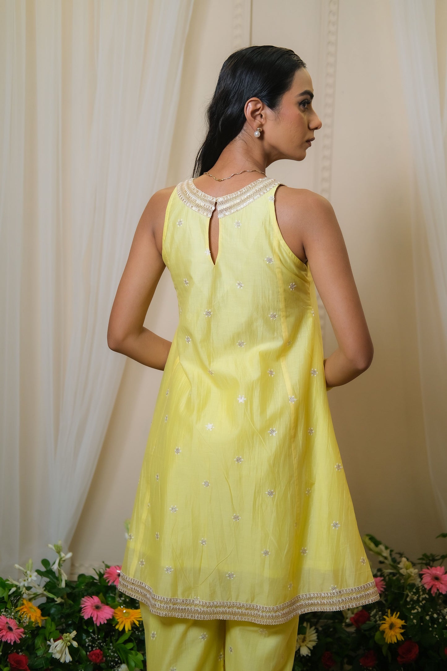 Itra Lemon Yellow Kurta Set - of 2