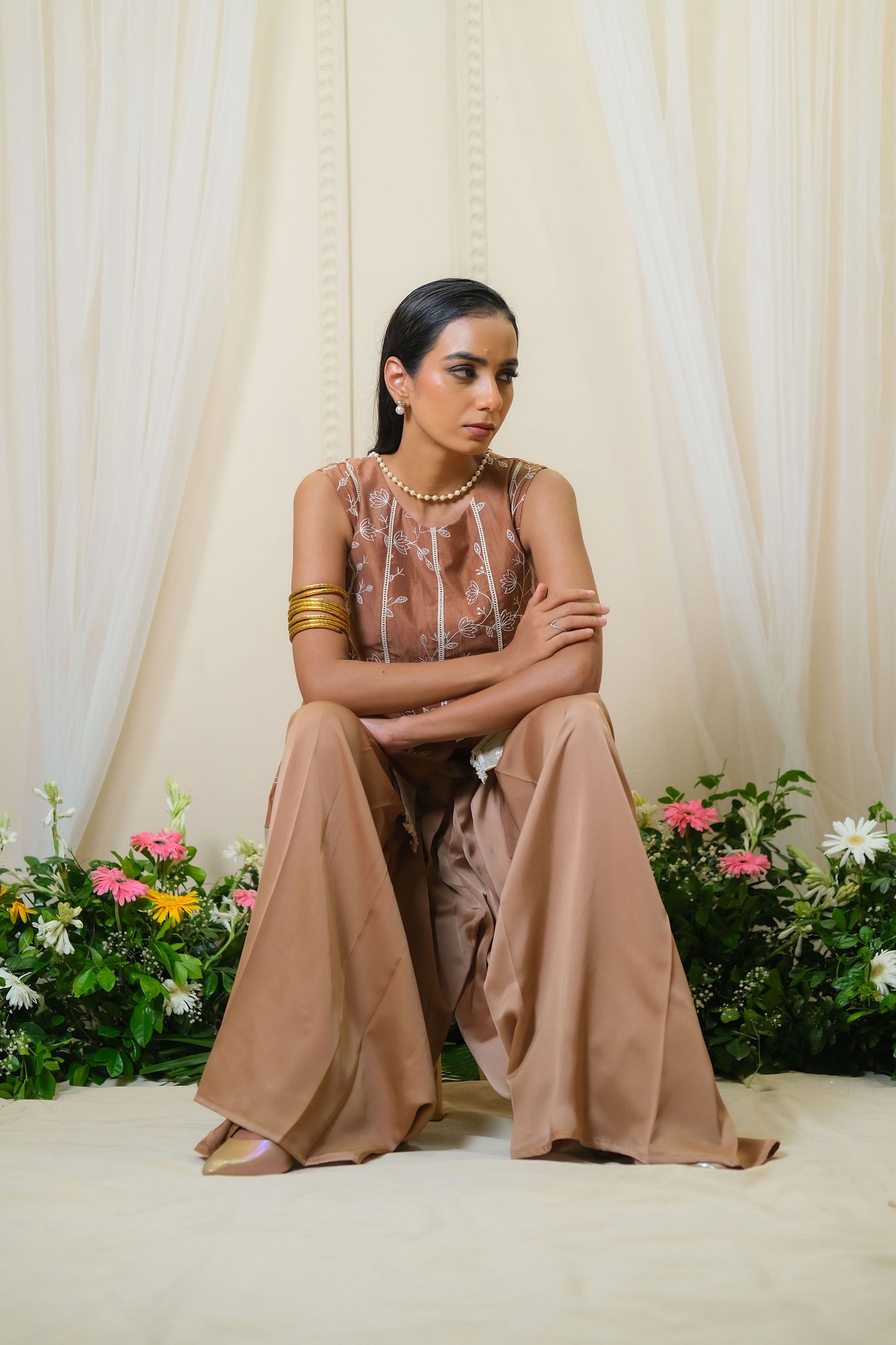 Sohini Brown Coord Set - of 2