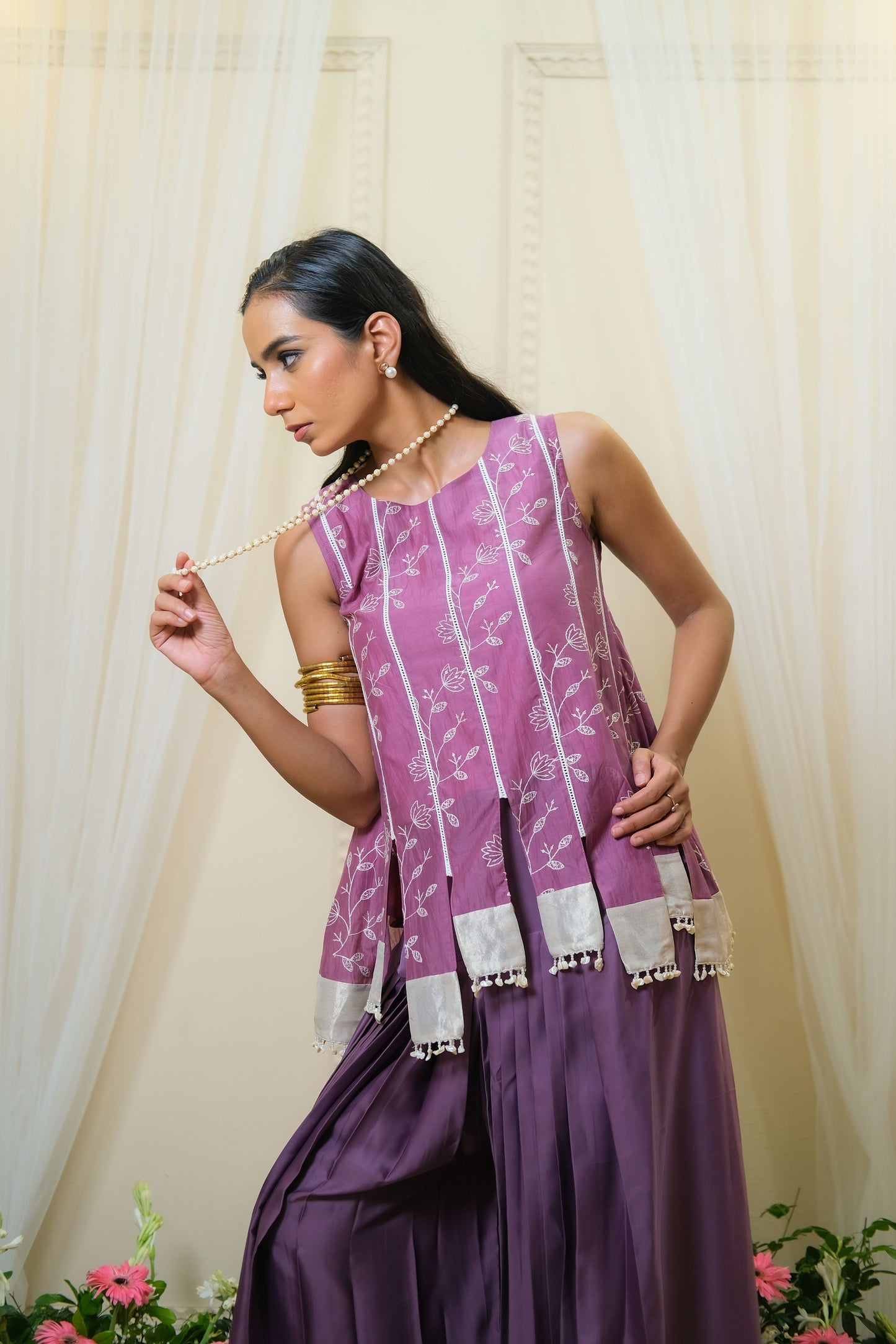 Sohini Purple Coord Set - of 2