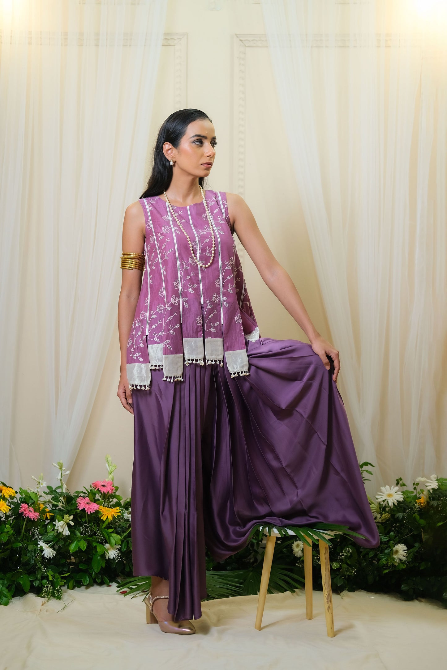 Sohini Purple Coord Set - of 2