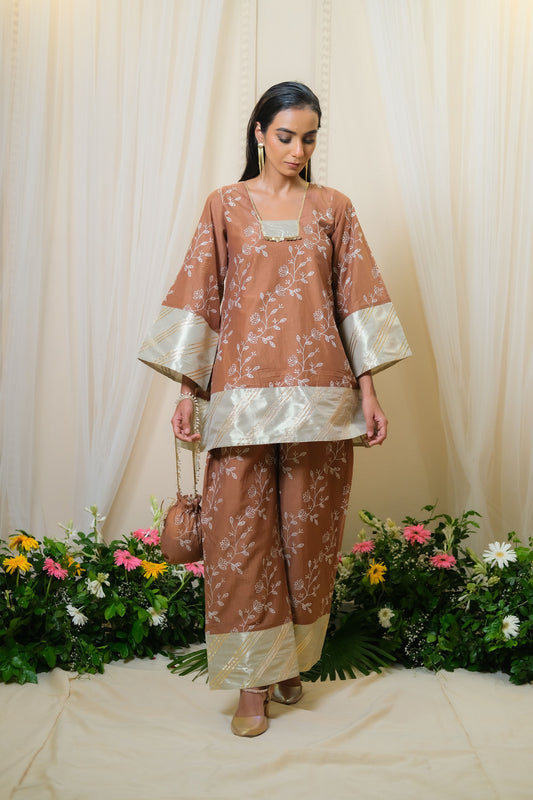 Chandrika Brown Kurta Set - of 3
