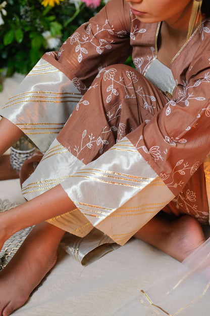 Chandrika Brown Kurta Set - of 3