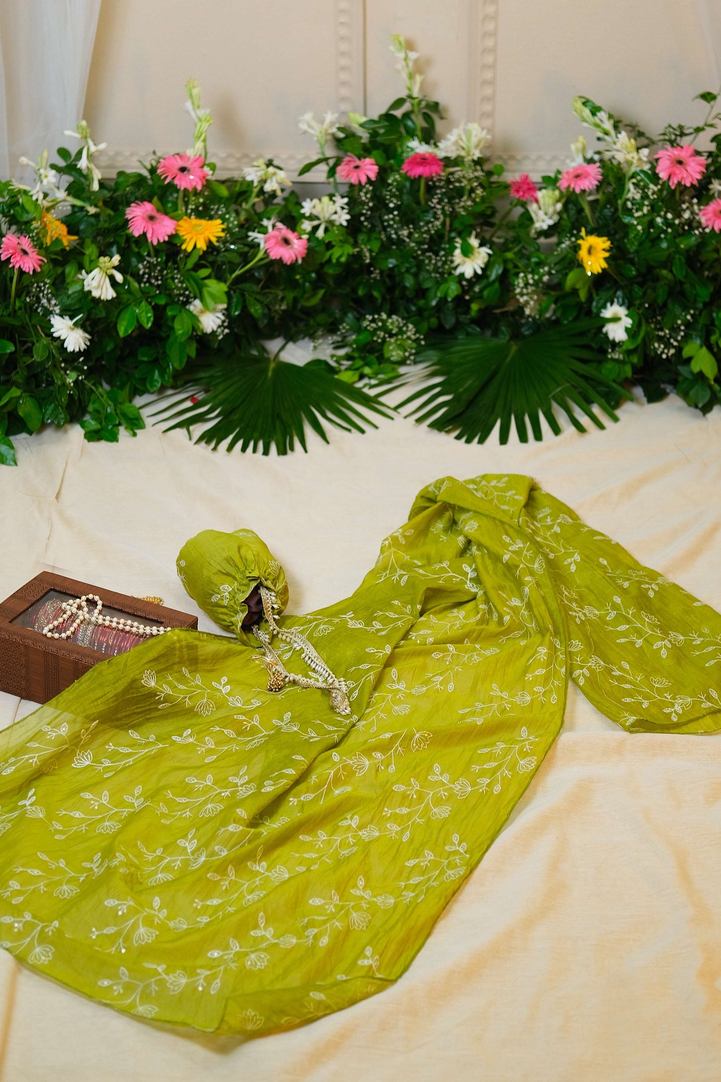 Panna Green Anarkali Set - of 3