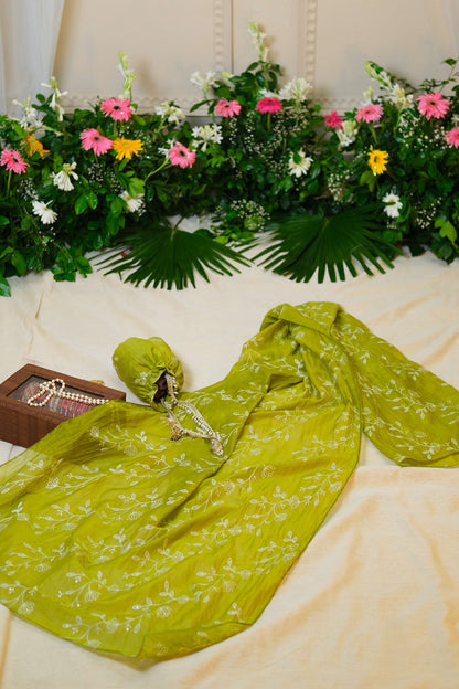 Panna Green Anarkali Set - of 3