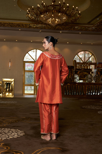 Amber Aura Kurta Set- Set of 2