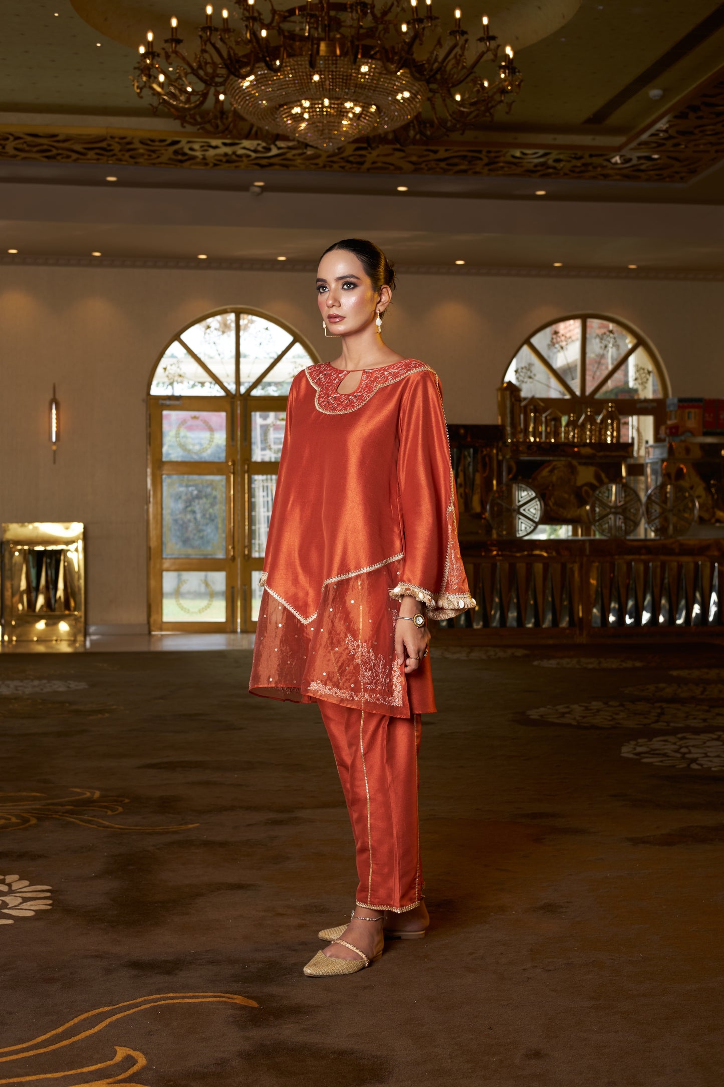 Amber Aura Kurta Set- Set of 2
