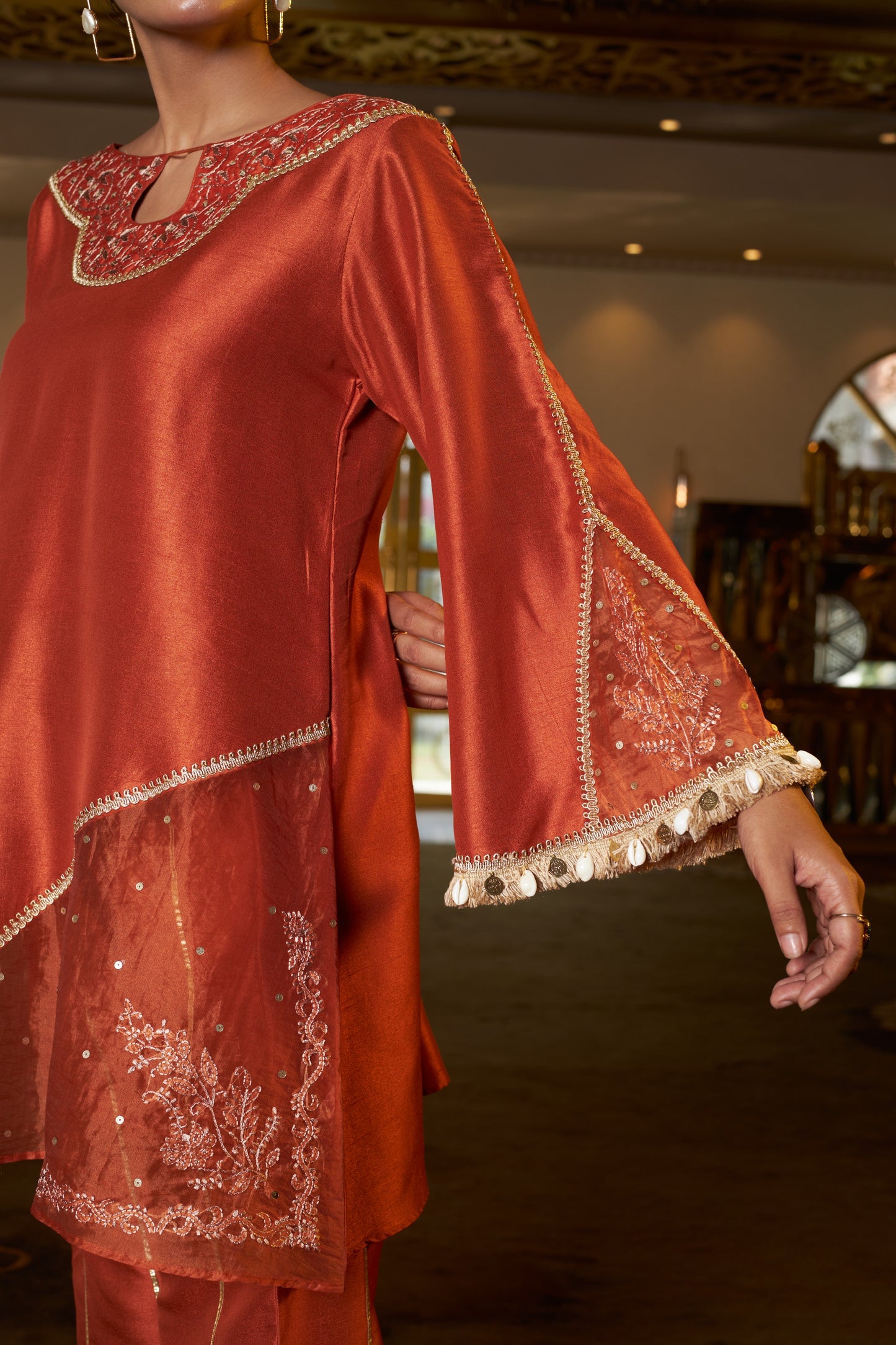 Amber Aura Kurta Set- Set of 2