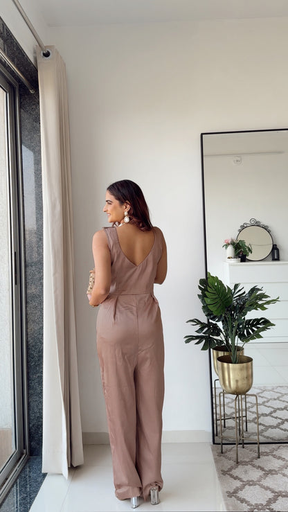 Silken Sage Jumpsuit & Shrug - Set of 2